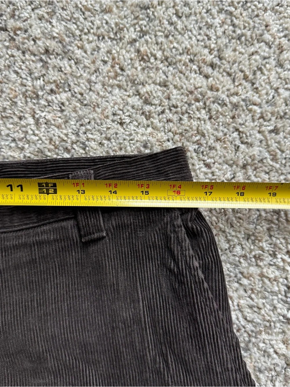 Vtg Dockers Men’s 33x32 Brown Cotton Corduroy Straight Leg Pants 90s Retro